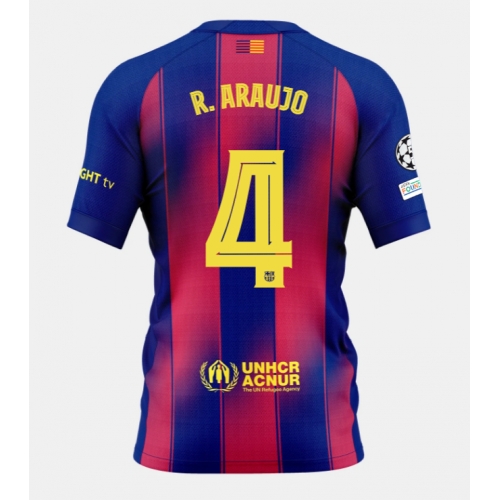 Billige Fotballdrakt Barcelona Ronald Araujo #4 Replika Hjemmedrakt 2025-26 Kortermet Billige Fotballdrakt Barcelona Ronald Araujo #4 Replika Hjemmedrakt 2025-26 Kortermet